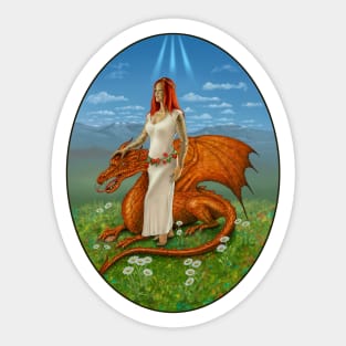 Strength from the Celtic Tarot Sticker